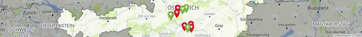 Kartenansicht für Apotheken-Notdienste in der Nähe von Krakau (Murau, Steiermark)